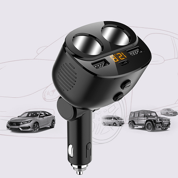 Bộ chia tẩu sạc Hyundai 2 cổng 2usb thiết kế linh hoạt