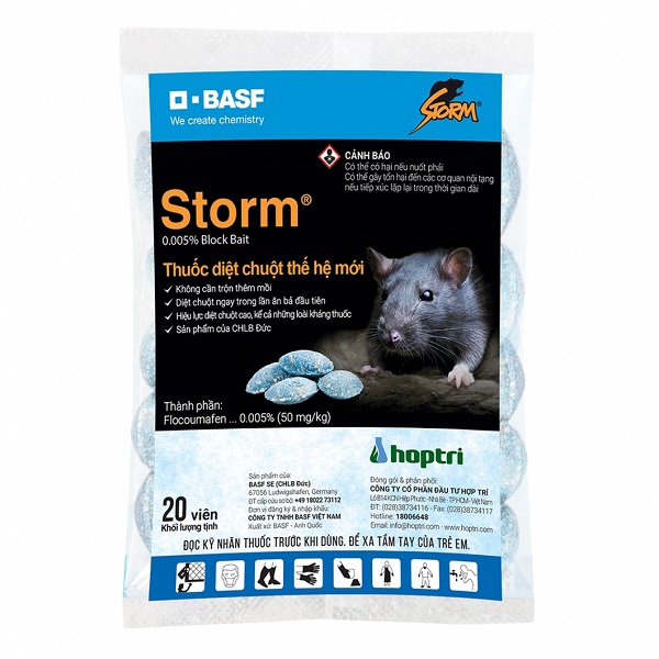 Thuốc diệt chuột mới STORM - loại bỏ đám chuột chỉ bằng một bước đơn giản hiệu quả N324