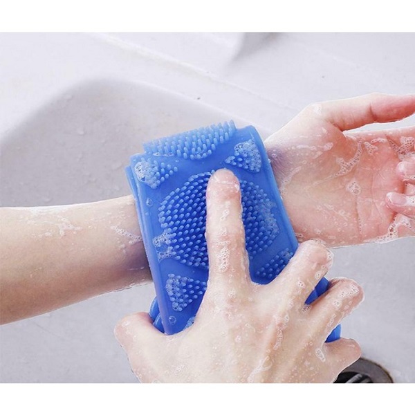 Dây tắm hai mặt massage bằng siliocn cao cấp siêu mềm mại N321