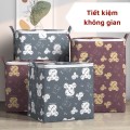 Giỏ đựng chăn ga quần áo hình gấu chống thấm nước BA310