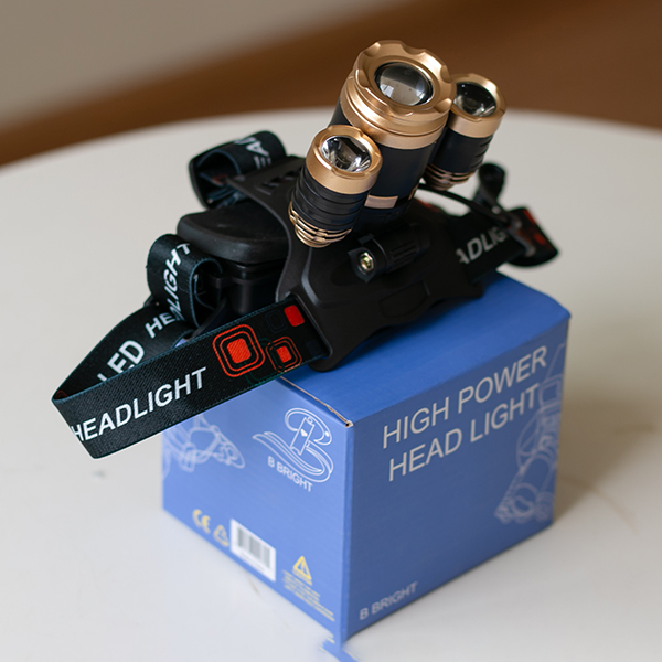 Đèn pin đội đầu 3 pha siêu sáng pin tốt N179