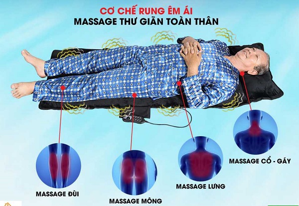 Đệm massage Elip Family lưu thông khí huyết giá ưu đãi J119
