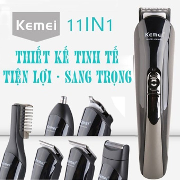 Tông đơ cắt tóc tiện ích 6 trong 1 Kemei KM 600 J131