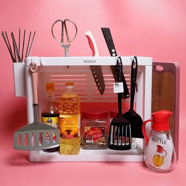 Kệ bếp Ecoco 2 tầng 42cm để gia vị chính hãng