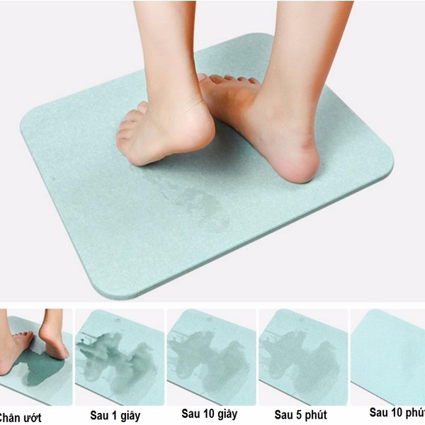 Thảm đá siêu thấm Nhật Bản không cần giặt, không cần phơi giá tốt