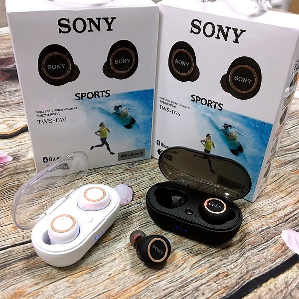 Tai nghe Bluetooth Sony Sport TWS-D76 Đen chất lượng